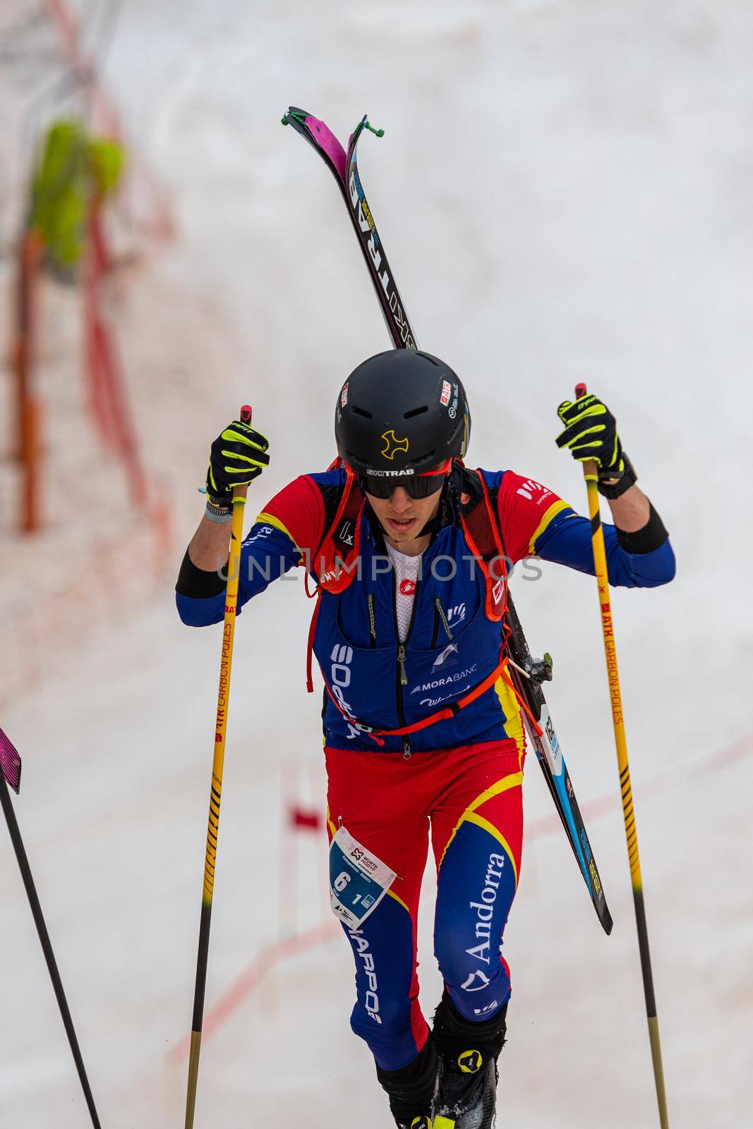 Arinsal, Andorra : 2021 March 2 : CASABELLA SIN Sergi AND in the ISMF WC Championships Comapedrosa Andorra 2021- RelayRace Men.