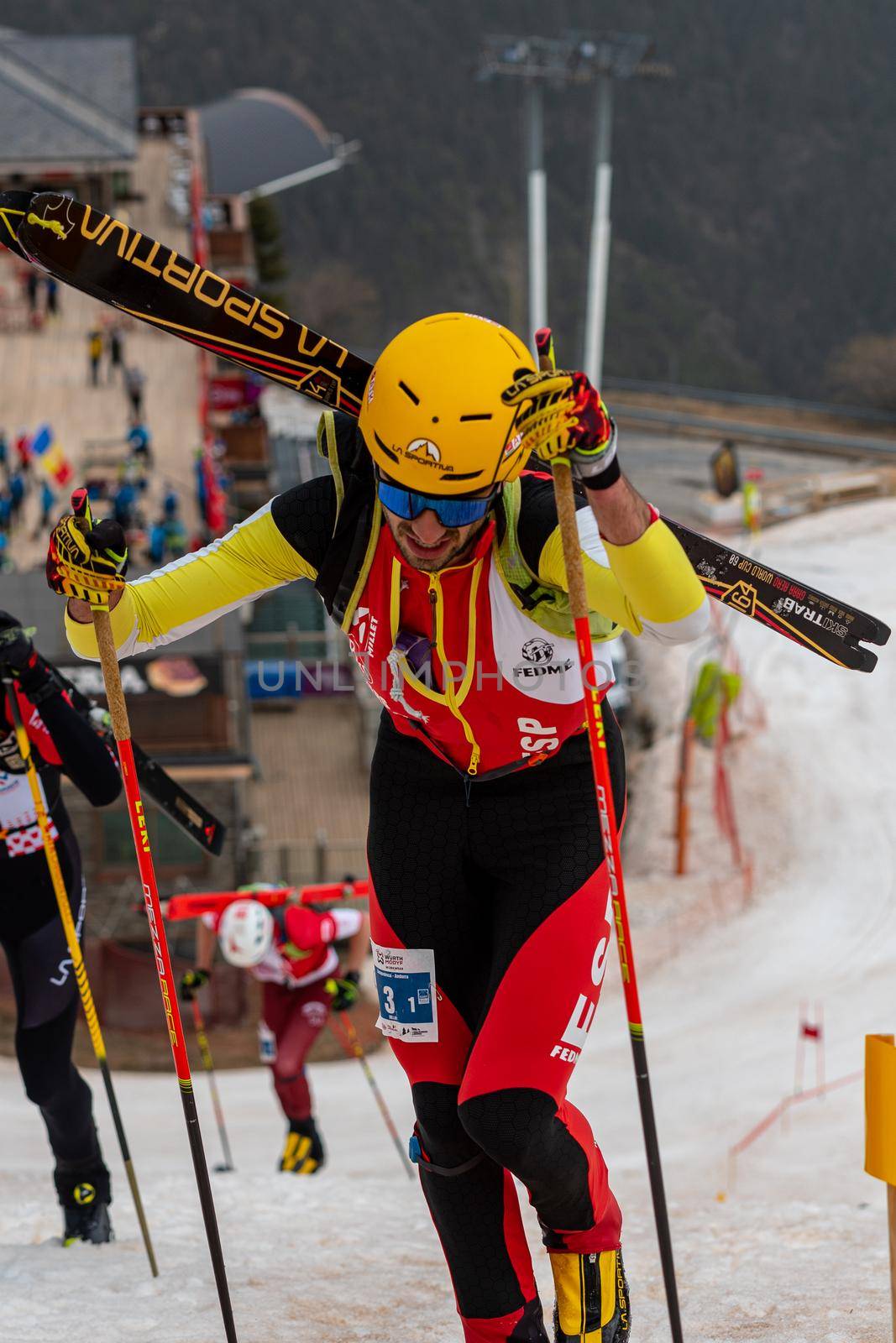 Arinsal, Andorra : 2021 March 2 : MARTiNEZ DE ALBORNOZ Inigo ESP in the ISMF WC Championships Comapedrosa Andorra 2021- RelayRace Men.