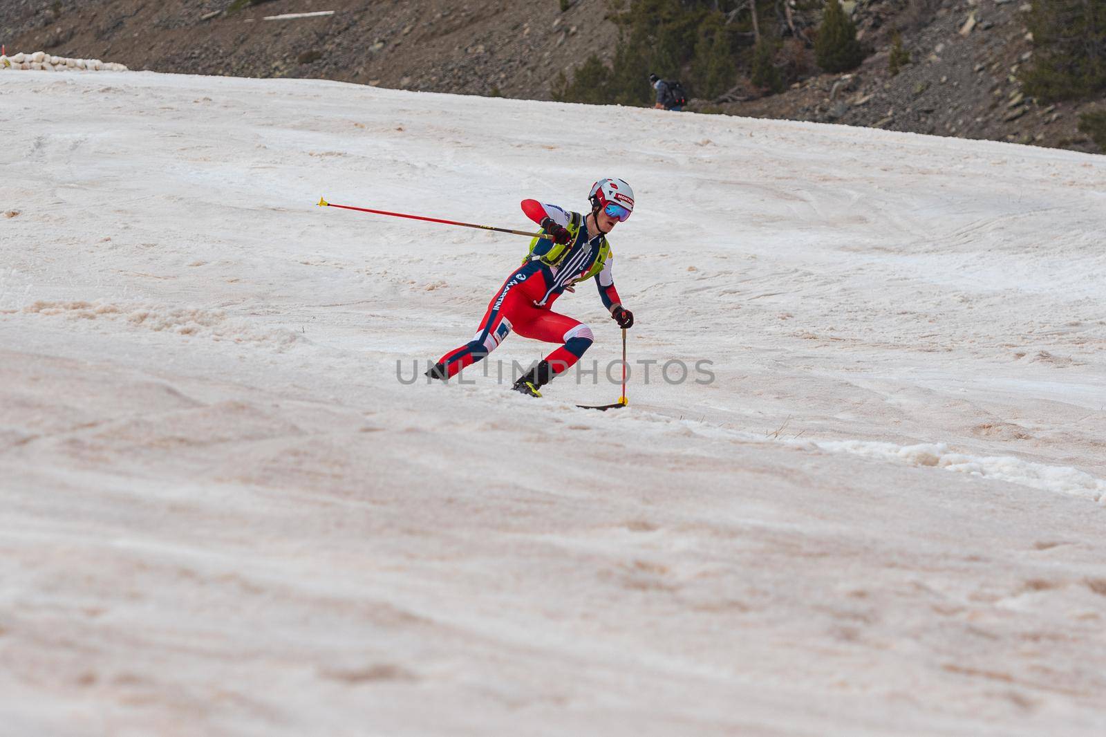 Arinsal, Andorra : 2021 March 2 : GANAHL Daniel AUT in the ISMF WC Championships Comapedrosa Andorra 2021- RelayRace Men.