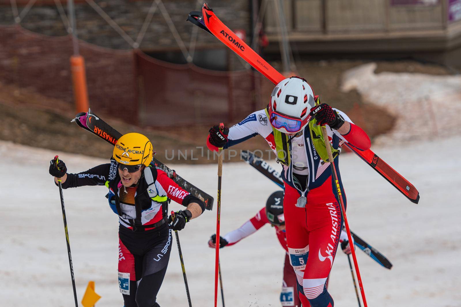 Arinsal, Andorra : 2021 March 2 : GANAHL Daniel AUT in the ISMF WC Championships Comapedrosa Andorra 2021- RelayRace Men.