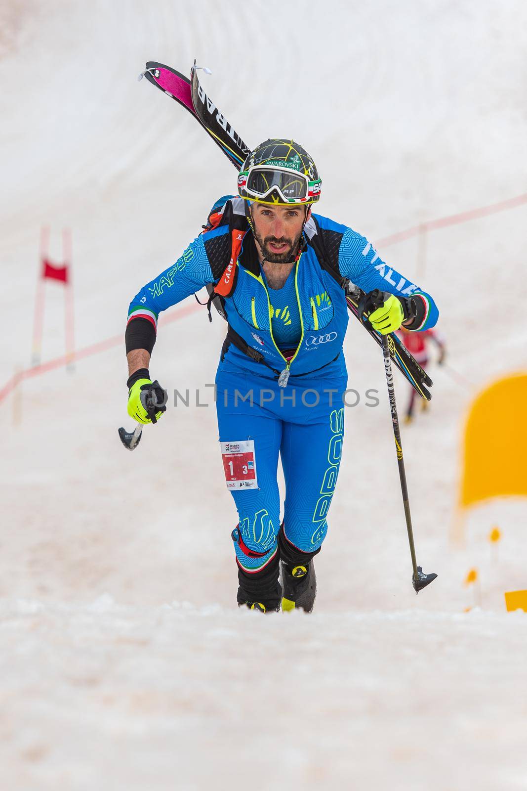 Arinsal, Andorra : 2021 March 2 : ANTONIOLI Robert ITA in the ISMF WC Championships Comapedrosa Andorra 2021- RelayRace Men.