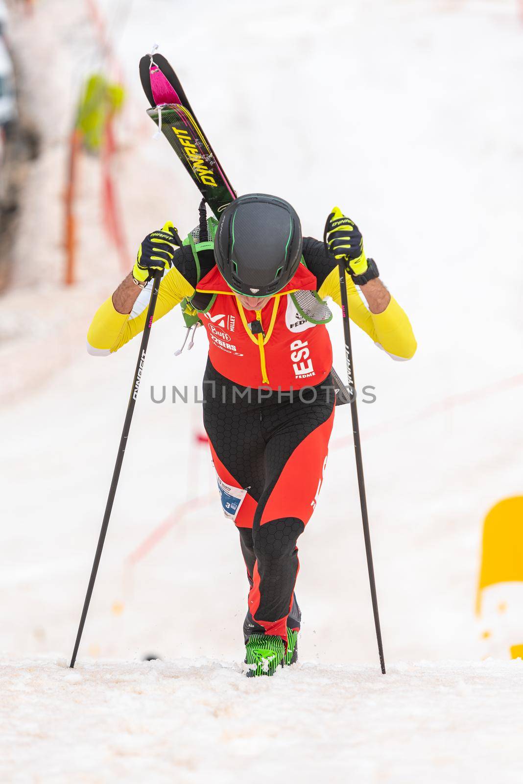 Arinsal, Andorra : 2021 March 2 : CARDONA COLL Oriol ESP in the ISMF WC Championships Comapedrosa Andorra 2021- RelayRace Men.