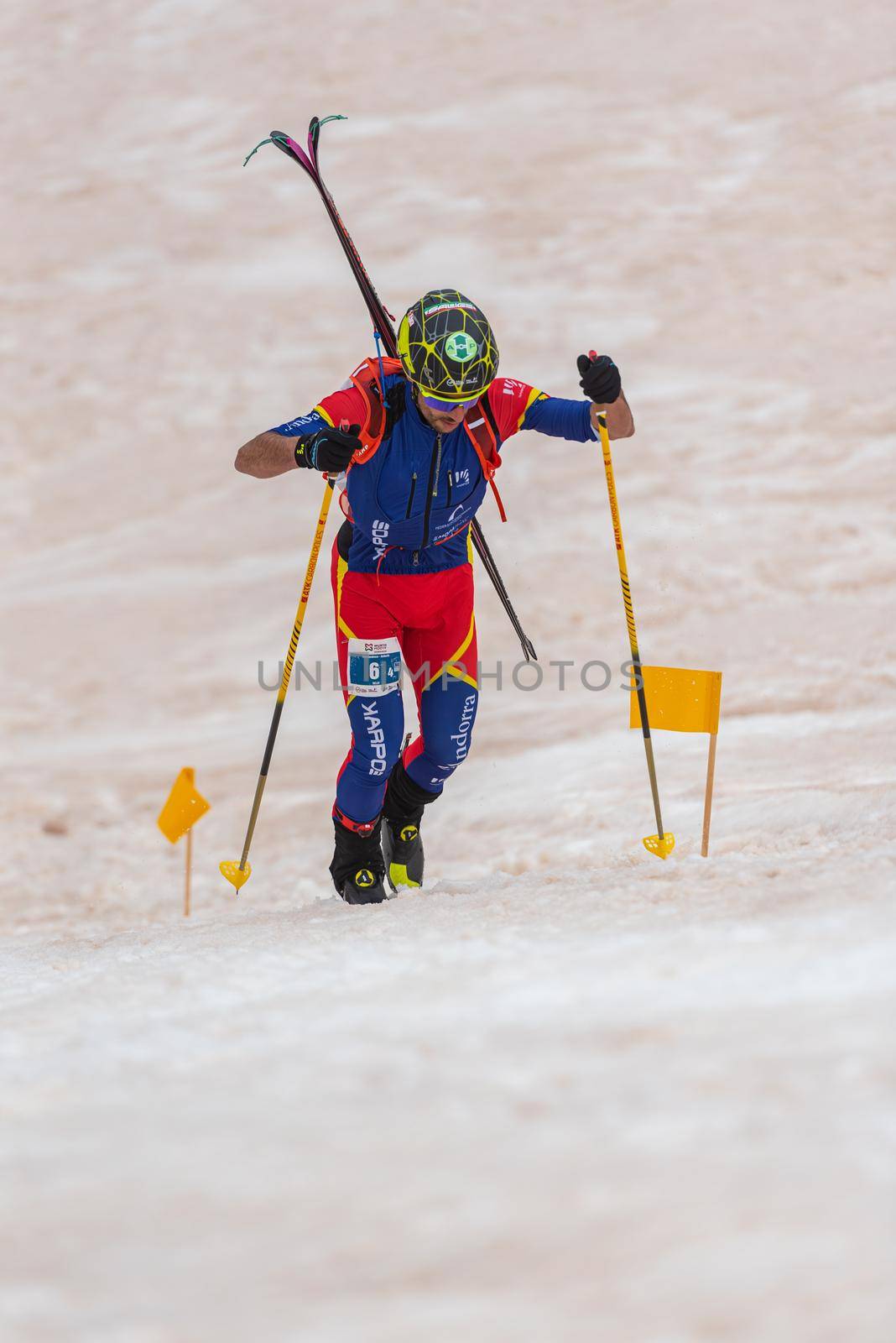 Arinsal, Andorra : 2021 March 2 : ARENY BERNABE Xavi in the ISMF WC Championships Comapedrosa Andorra 2021- RelayRace Men.