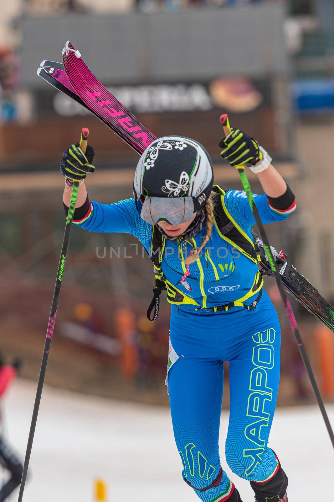 Arinsal, Andorra : 2021 March 3 : DE SILVESTRO Alba ITA in the ISMF WC Championships Comapedrosa Andorra 2021- Relay Race Women.