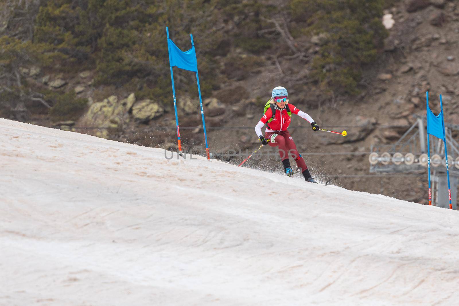 Arinsal, Andorra : 2021 March 3 : KREUZER Victoria SUI in the ISMF WC Championships Comapedrosa Andorra 2021- Relay Race Women.