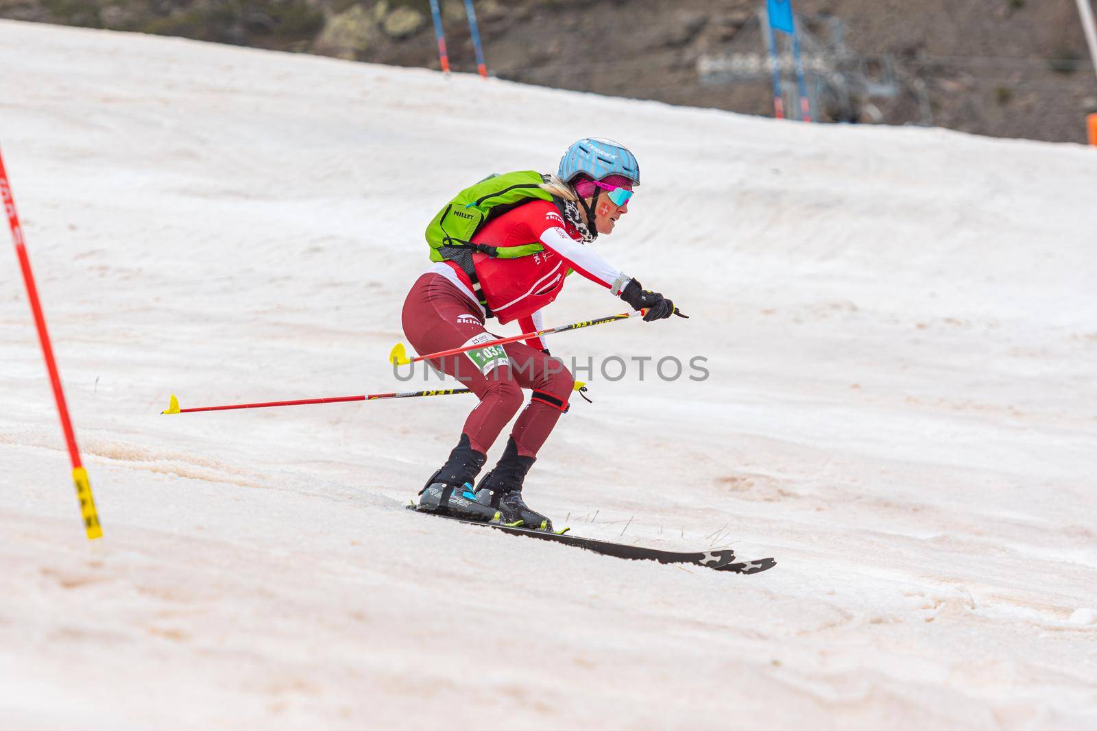 Arinsal, Andorra : 2021 March 3 : KREUZER Victoria SUI in the ISMF WC Championships Comapedrosa Andorra 2021- Relay Race Women.