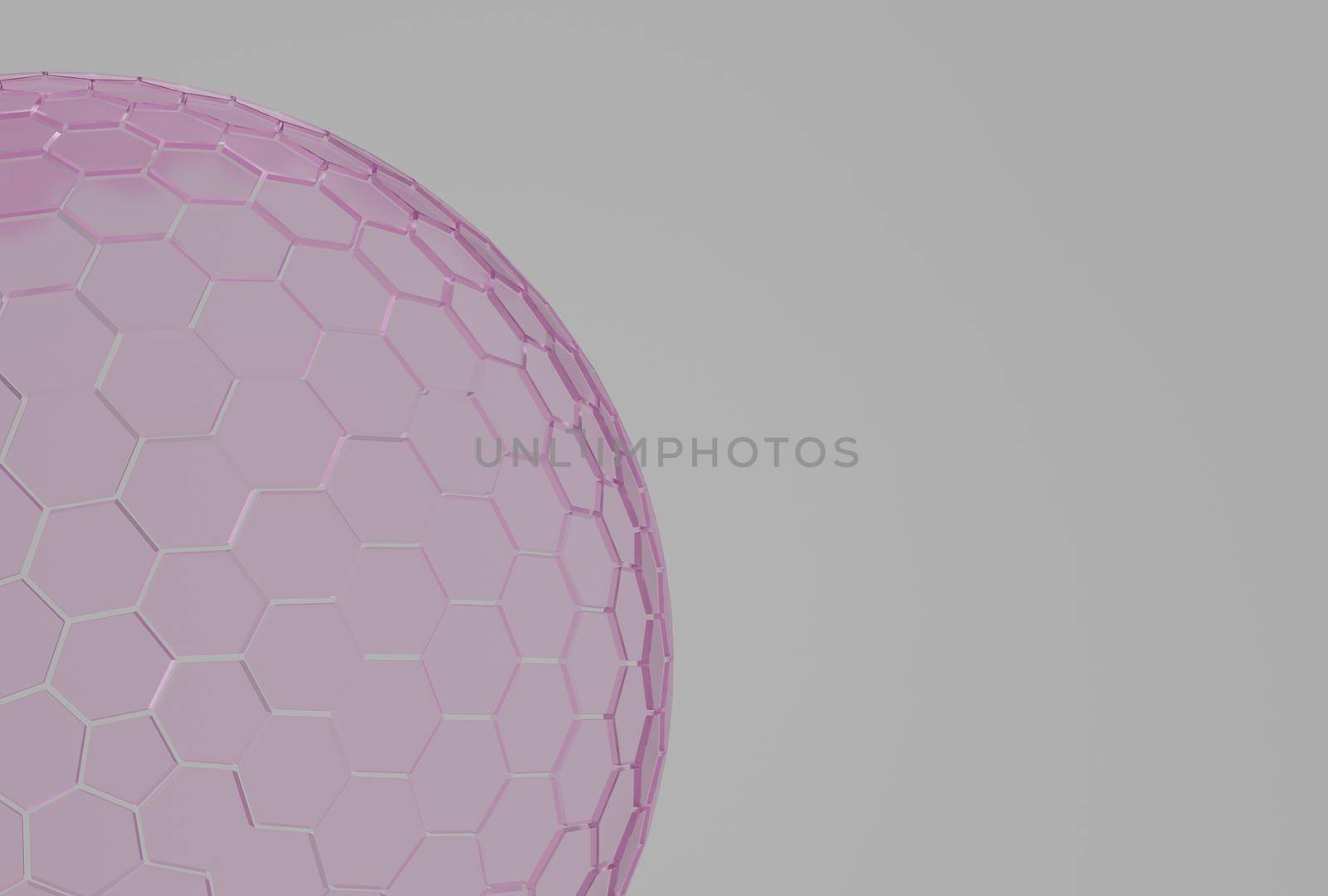 Mock-up transparent glass dome. dome cover for background, protection barrier. 3d rendering. by sirawit99