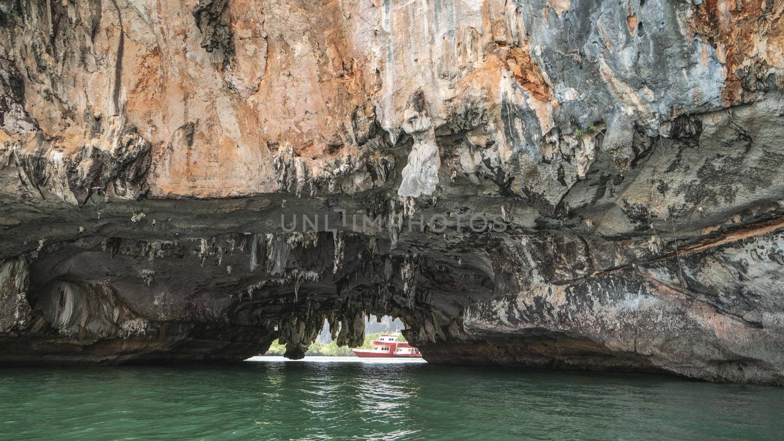 Koh Hong, Tham Lot Cave at Hong Island in Phang-Nga Bay, Thailand. by sirawit99