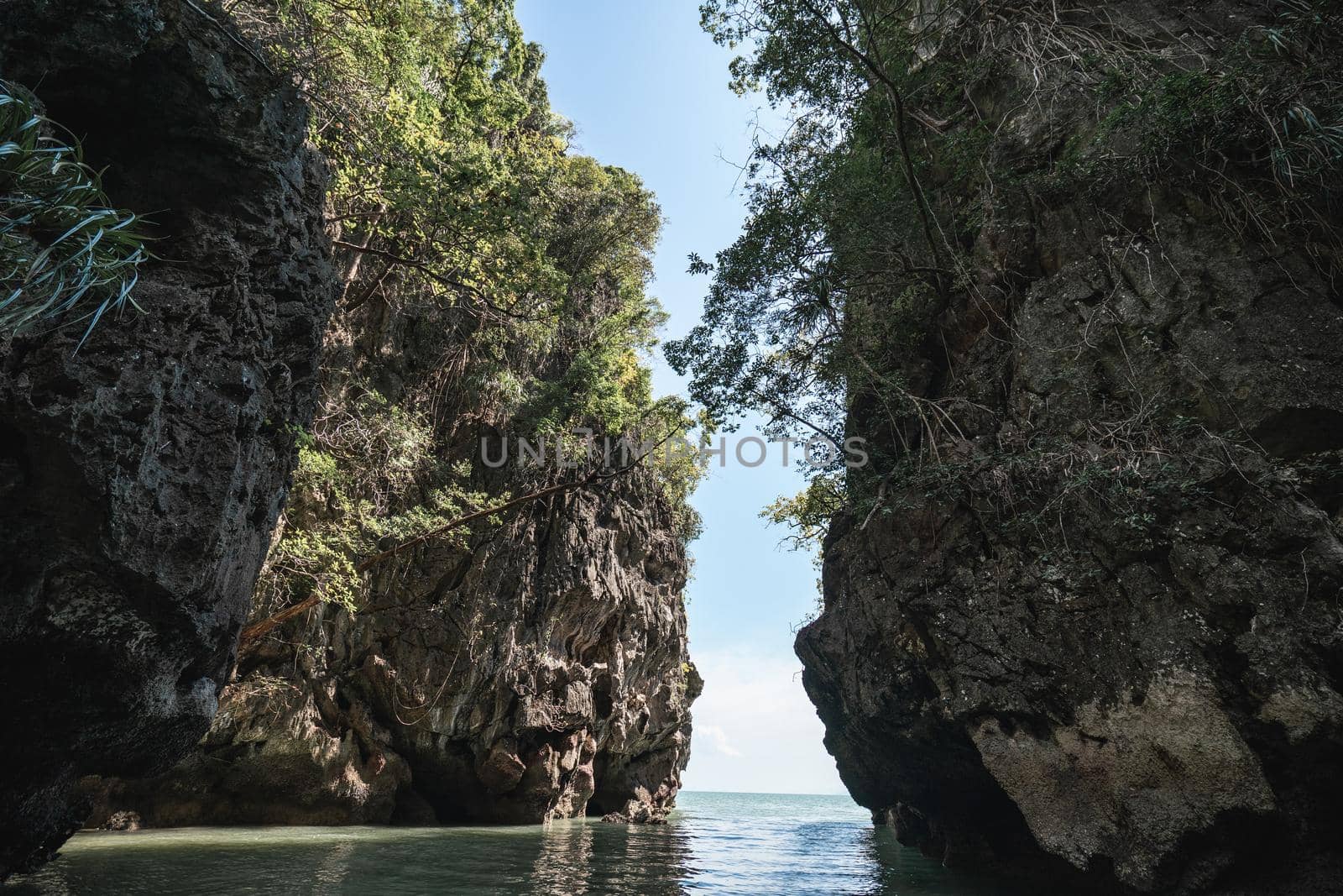 Koh Hong, Tham Lot Cave at Hong Island in Phang-Nga Bay, Thailand.