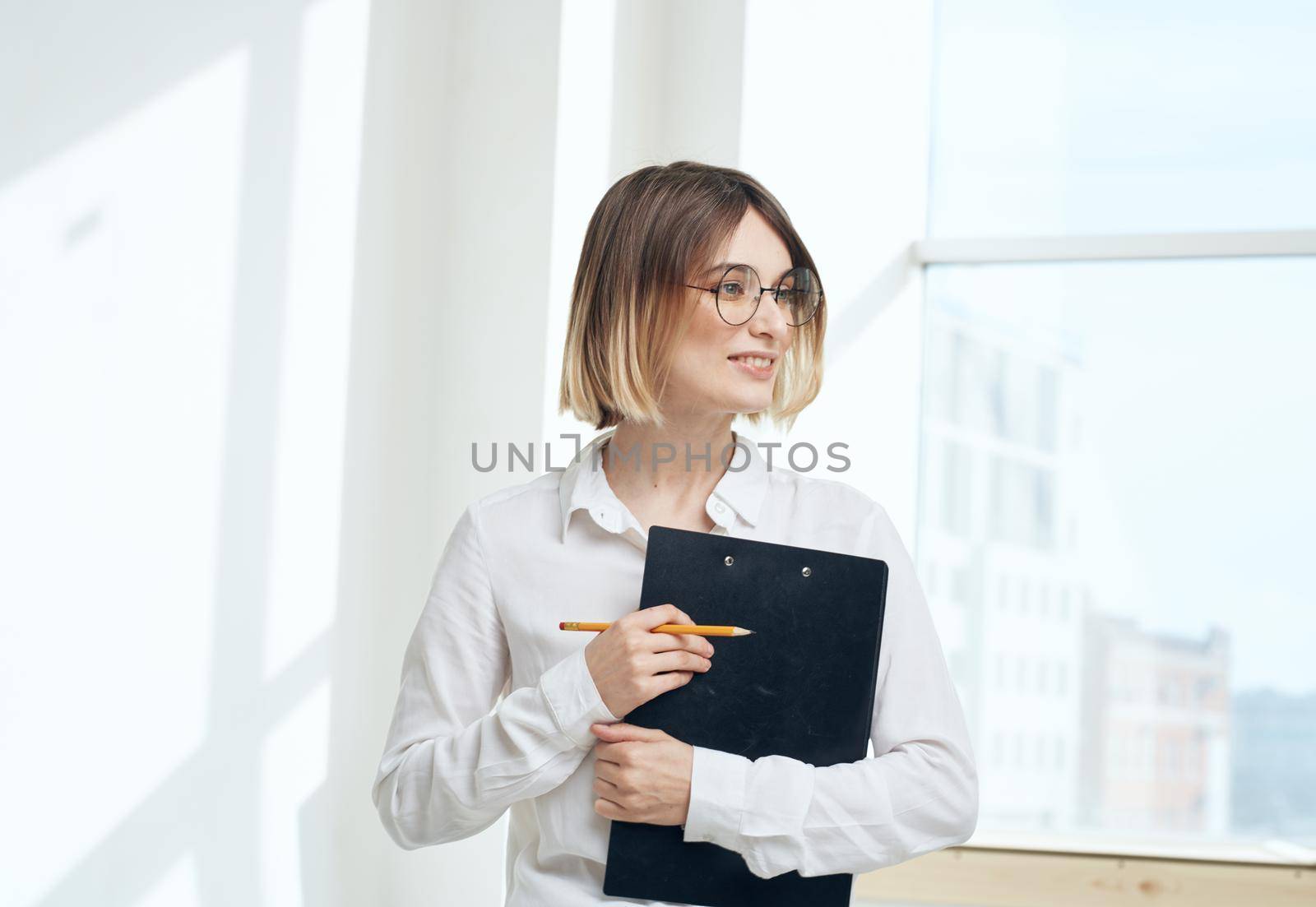 room finance woman business documents interior window by SHOTPRIME