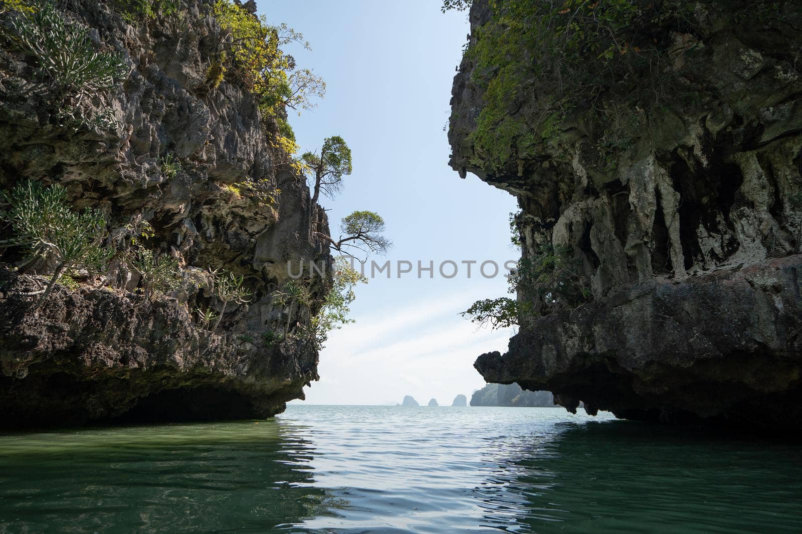 Koh Hong, Tham Lot Cave at Hong Island in Phang-Nga Bay, Thailand. by sirawit99