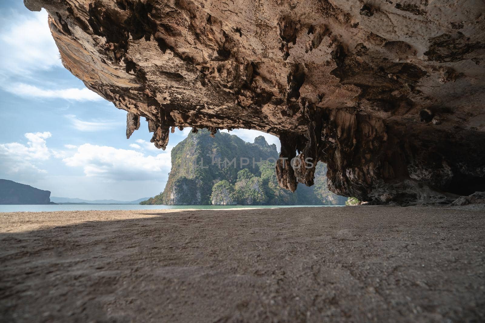 James Bond island of Phang Nga National Park in Phang Nga Bay, Thailand.