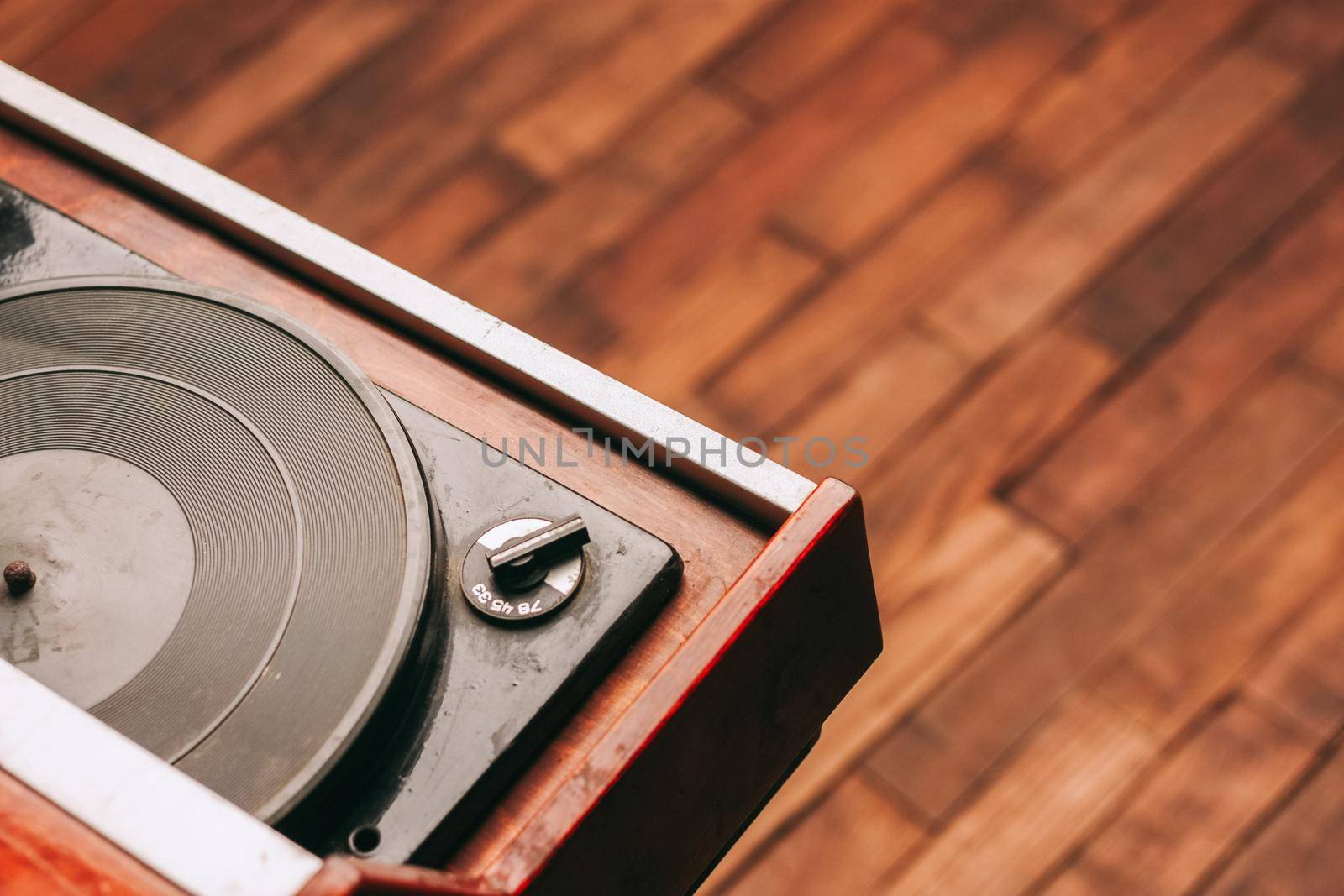 turntable technology music entertainment retro gramophone Studio. High quality photo