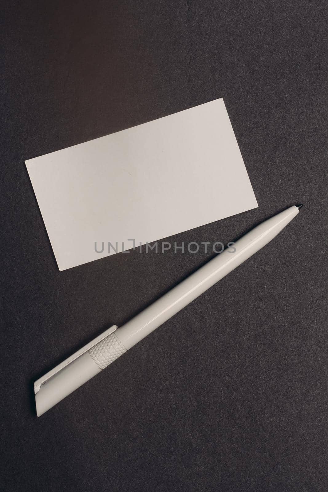 white business cards on the table mockup Copy Space by SHOTPRIME