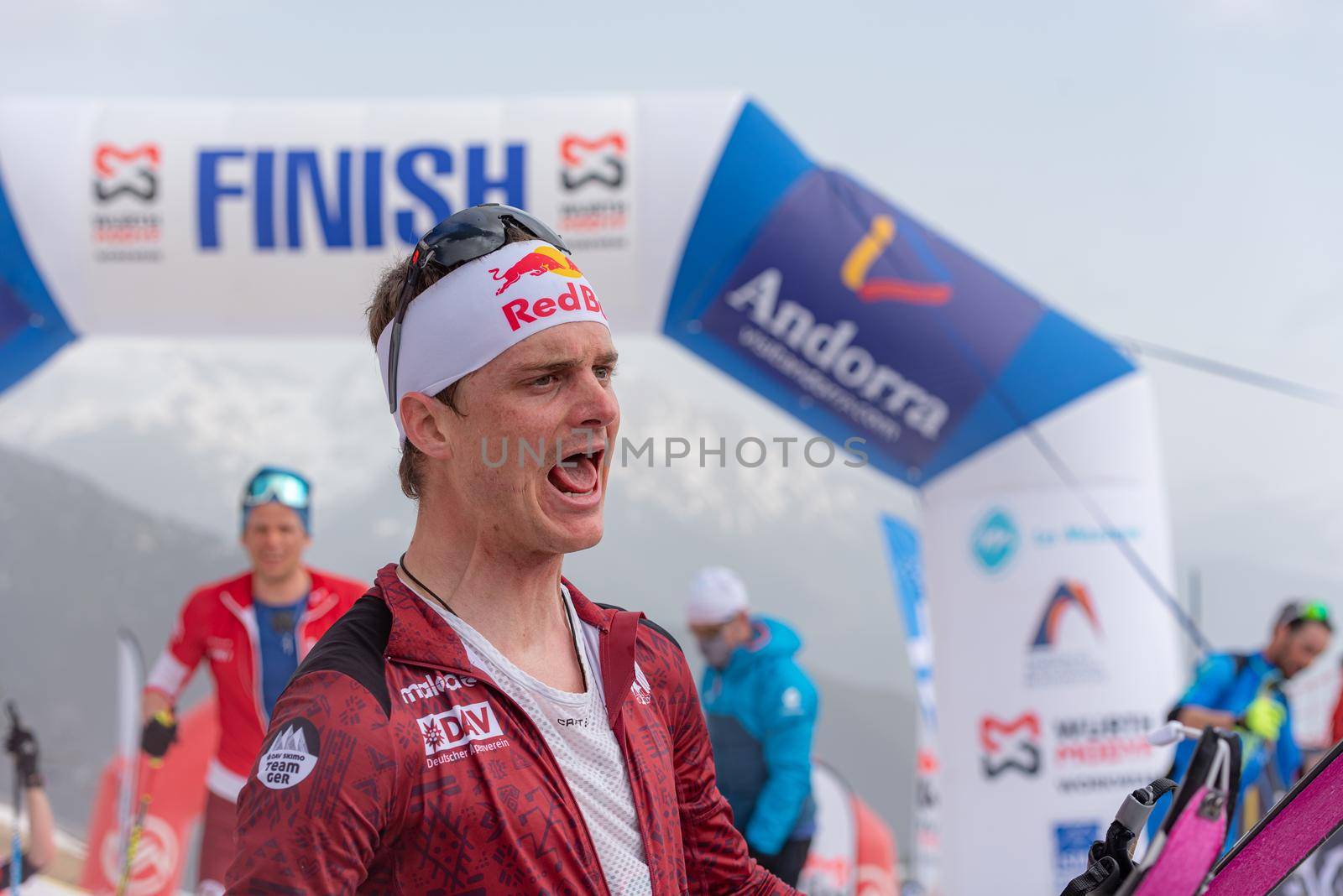 Arinsal, Andorra: 2021 March 4: PALZER Anton GER in the finish line ISMF WC Championships Comapedrosa Andorra 2021