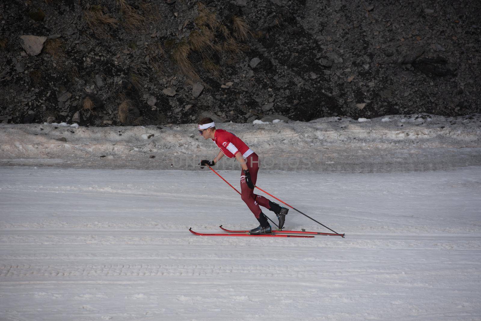 Arinsal, Andorra: 2021 March 4: BONNET Rémi SUI in the ISMF WC Championships Comapedrosa Andorra 2021
