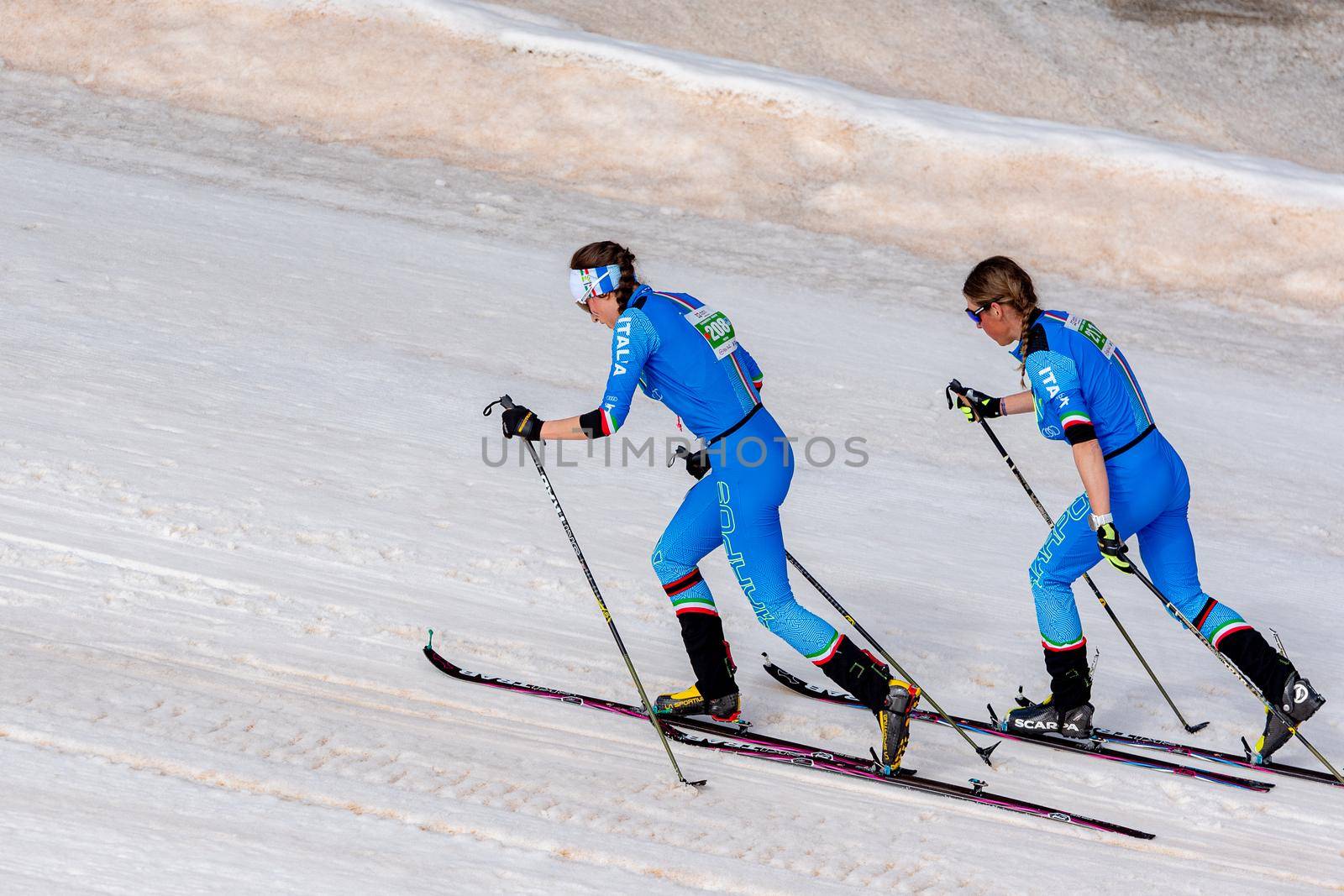 Arinsal, Andorra: 2021 March 4 :  VERONESE Ilaria ITA in the ISMF WC Championships Comapedrosa Andorra 2021 Vertical Race.