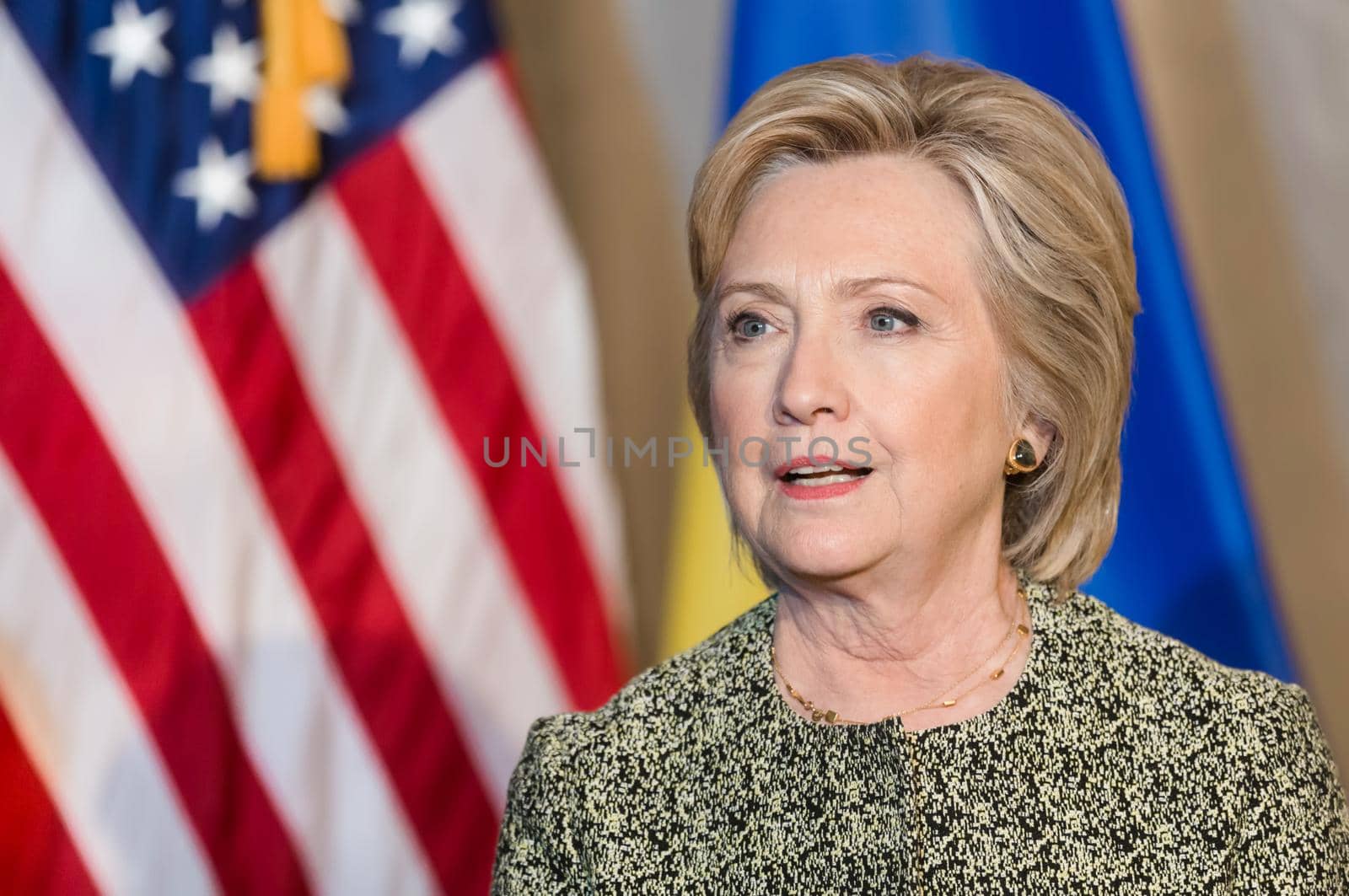 NEW YORK, USA - Sep 20, 2016: Candidate for Presidency of the United States Hillary Clinton during the 71 th session of the UN General Assembly in New York