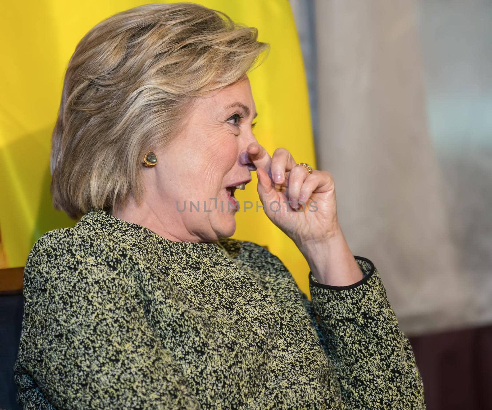NEW YORK, USA - Sep 20, 2016: Candidate for Presidency of the United States Hillary Clinton during the 71 th session of the UN General Assembly in New York