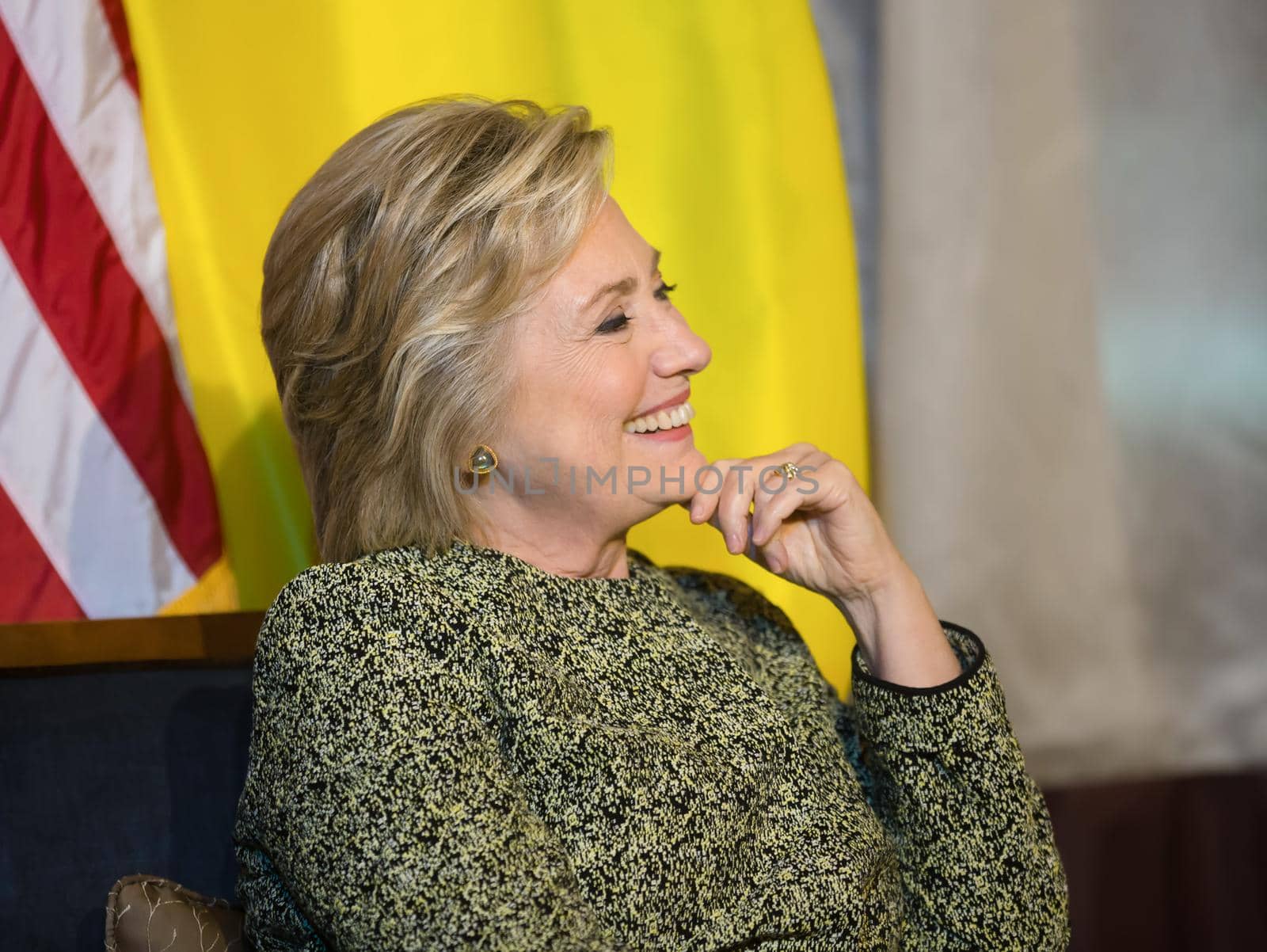 NEW YORK, USA - Sep 20, 2016: Candidate for Presidency of the United States Hillary Clinton during the 71 th session of the UN General Assembly in New York