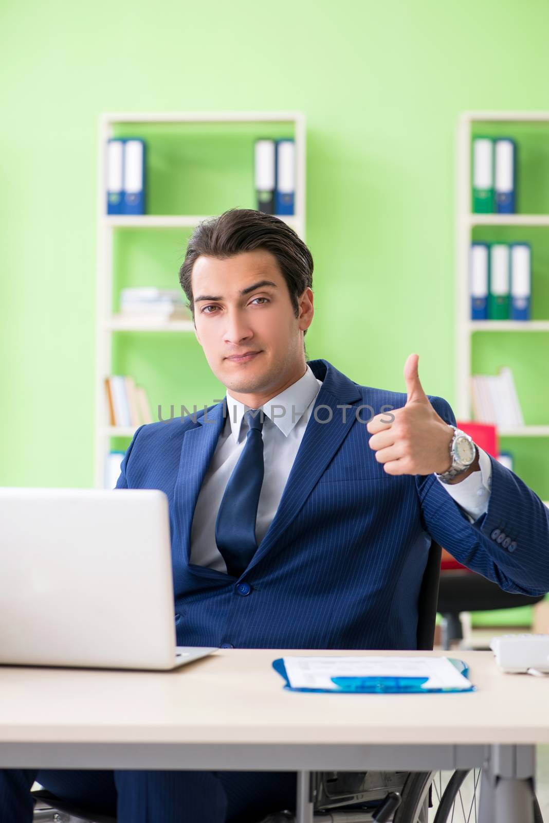 Businessman working in the office