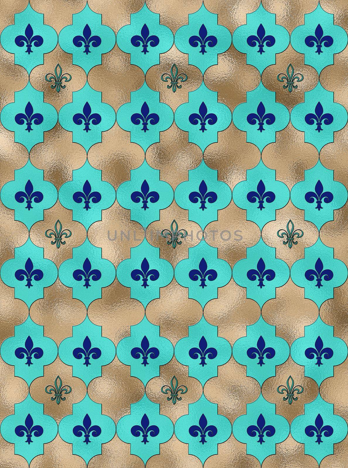 Lily fleur de Lis seamless pattern by NelliPolk