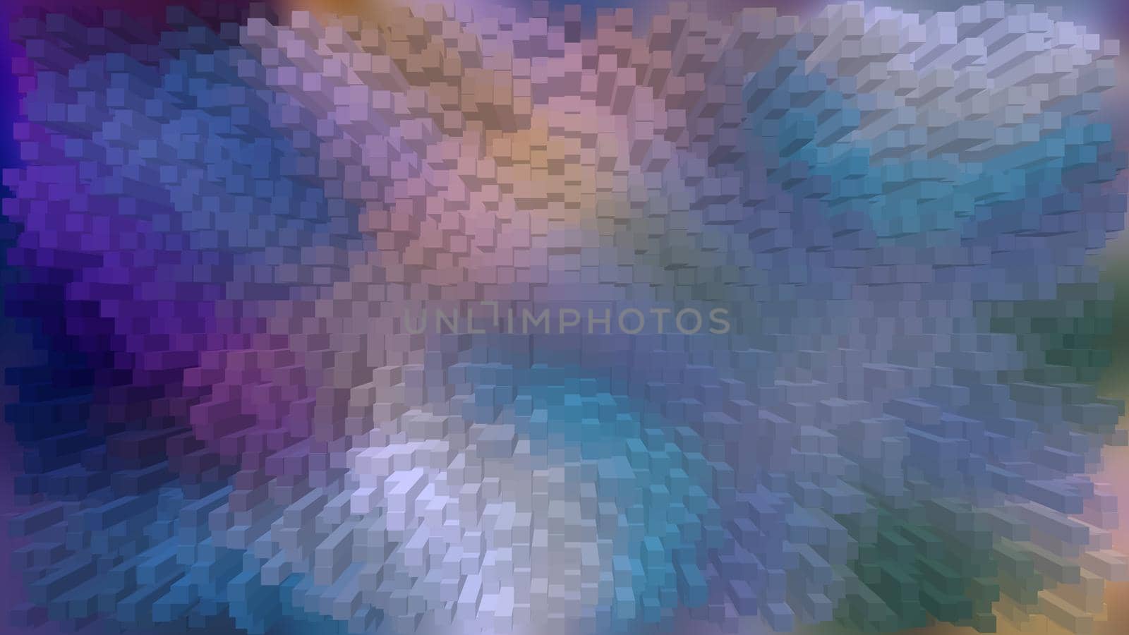 Abstract textured multicolored background. 3d image