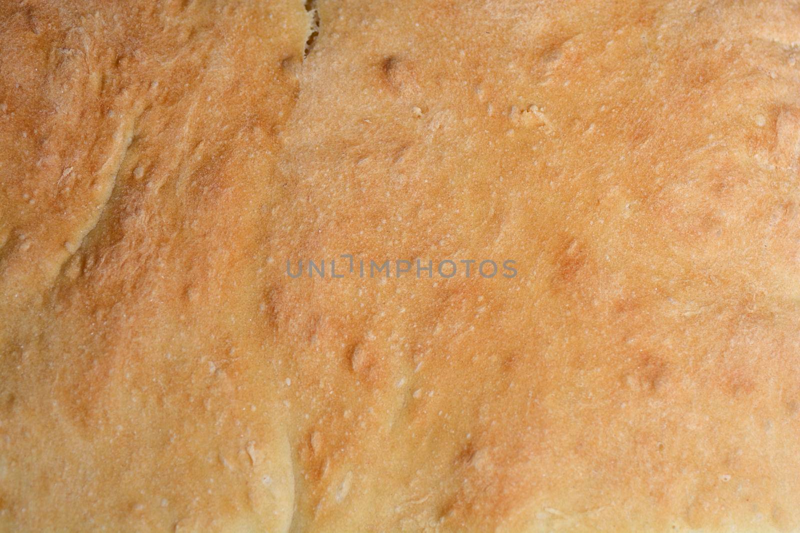 Close up of homemade bread - crust detail