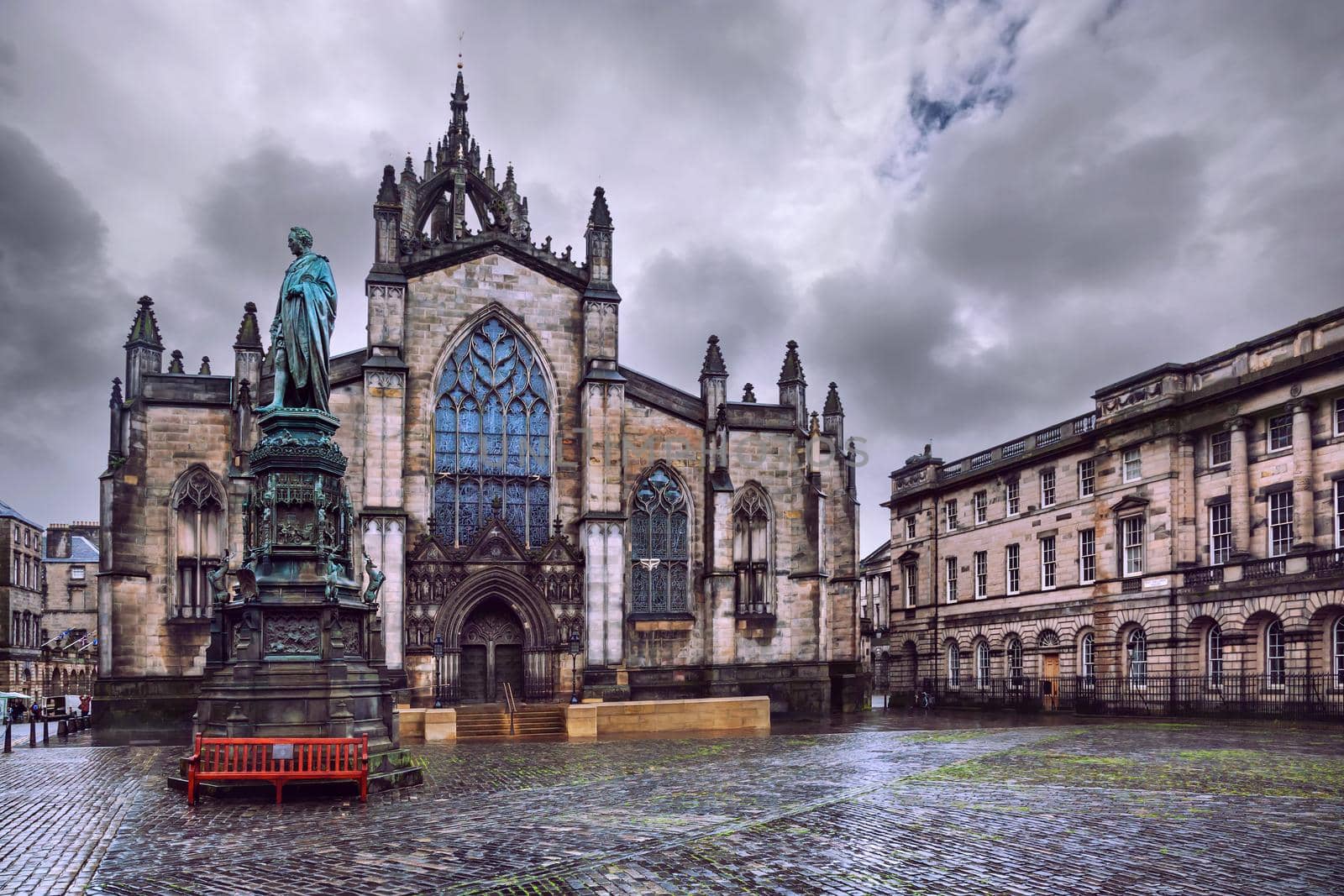 Saint Giles Cathedral also known as High Kirk of Edinburgh, Scotland by zhu_zhu