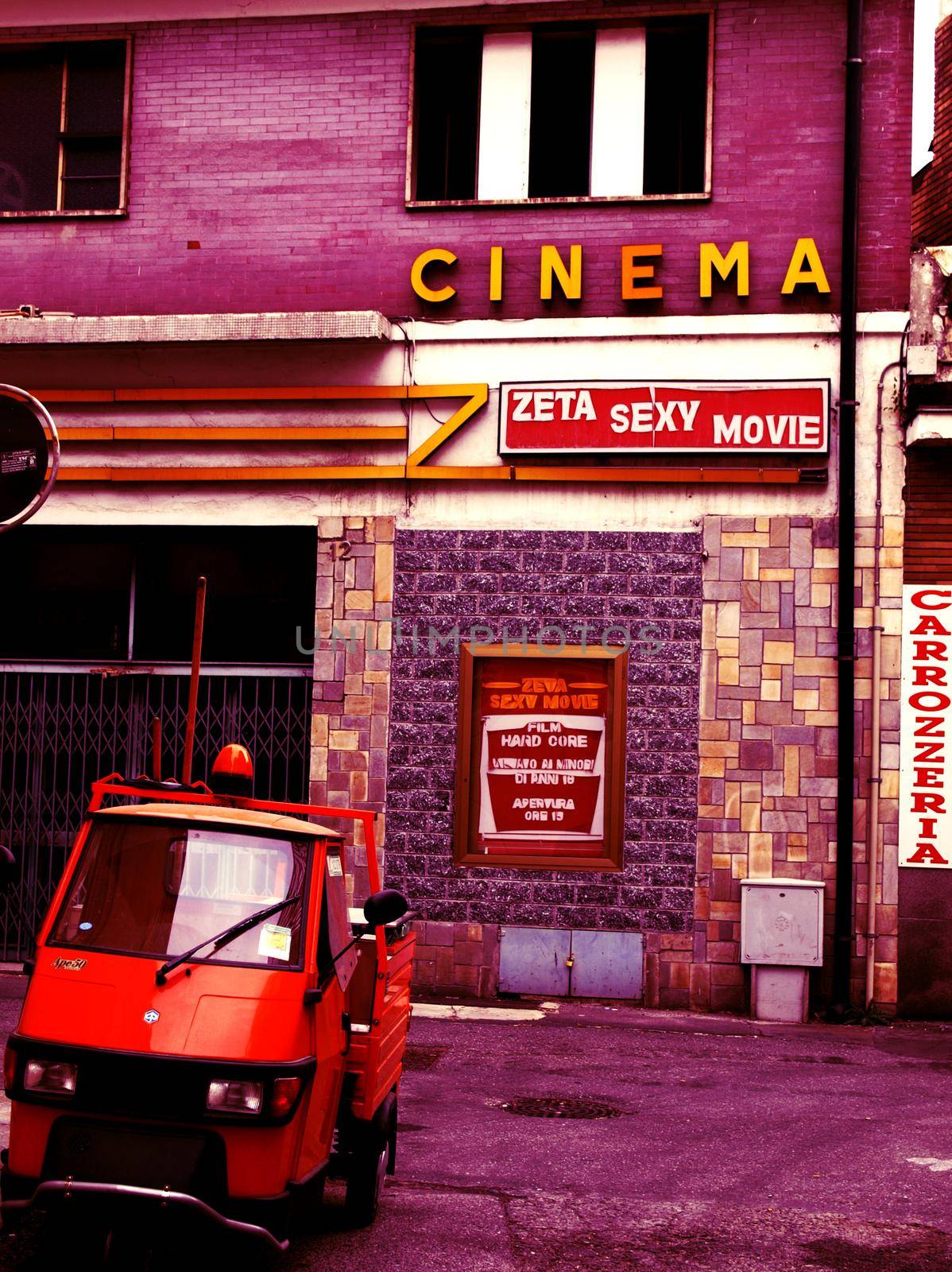 Red light cinema in Turin by claudiodivizia