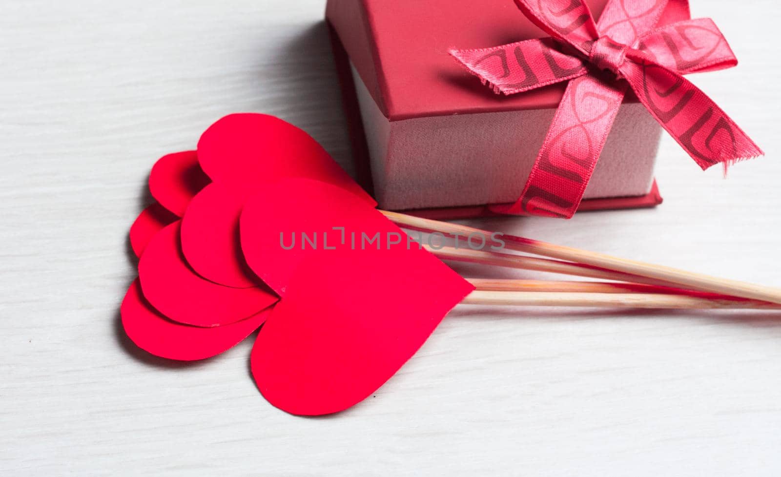 heart on a stick valentines day decoration decoration holiday. High quality photo