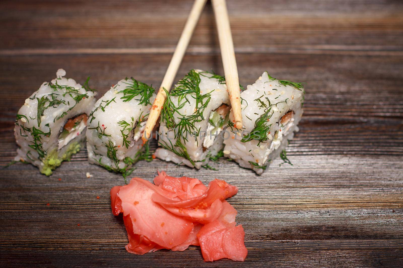 red sushi food diet food japanese cuisine delicacy. High quality photo