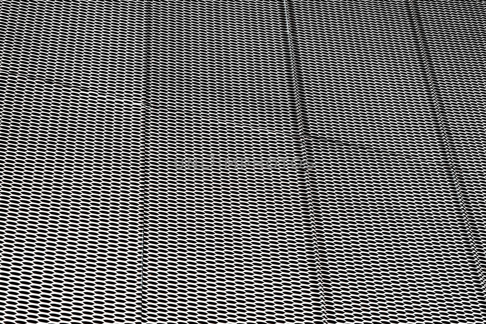 closeup image of expanded metal for Decoration, architecture and building