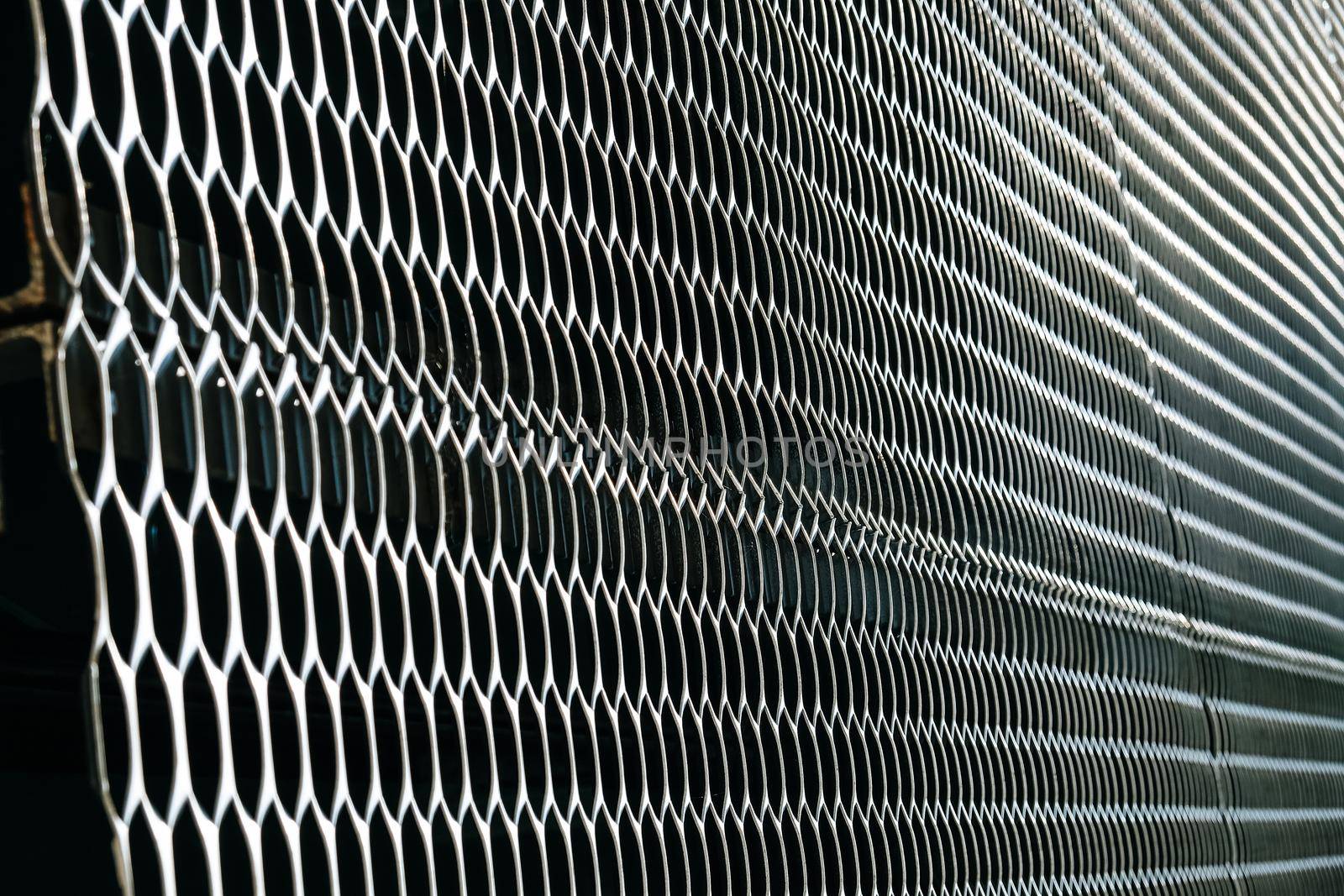 closeup image of expanded metal for Decoration, architecture and building