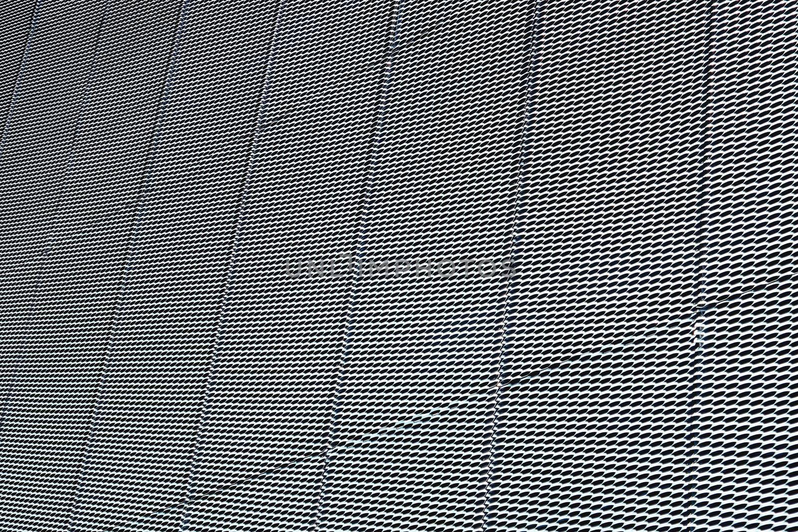 closeup image of expanded metal for Decoration, architecture and building