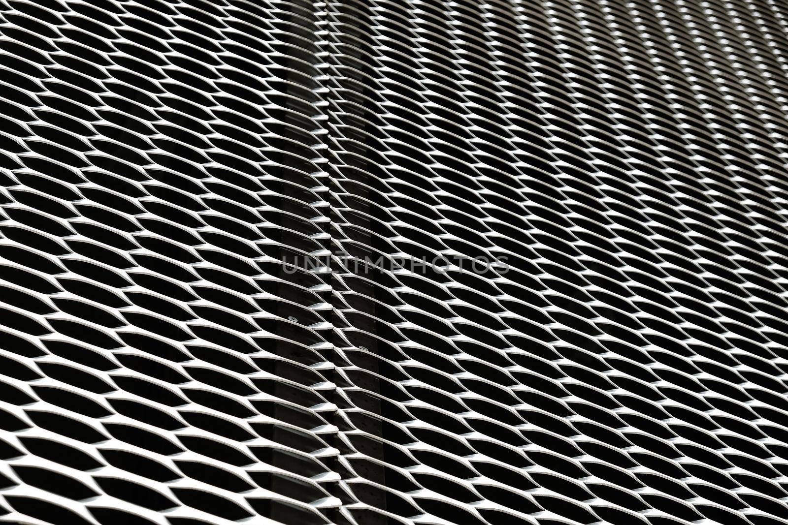 closeup image of expanded metal for Decoration, architecture and building