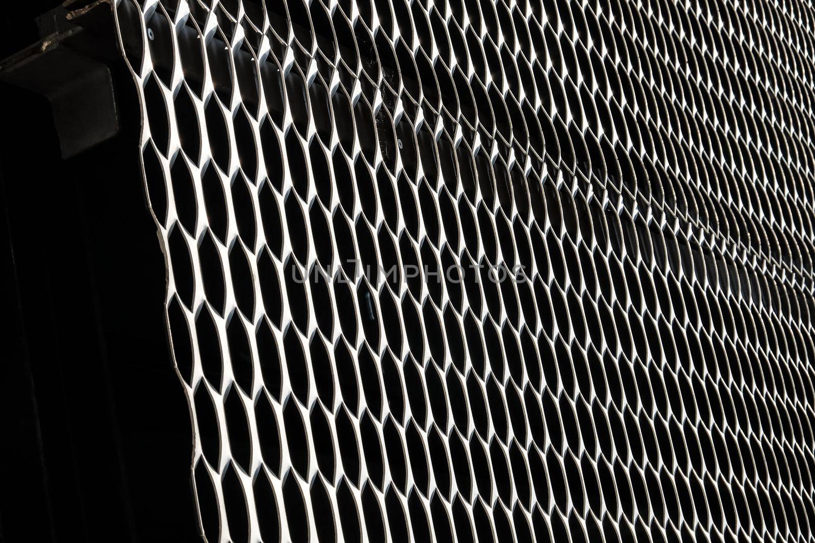 closeup image of expanded metal for Decoration, architecture and building