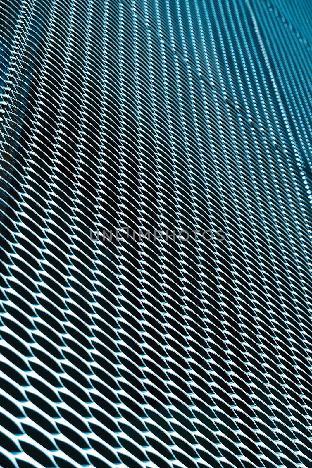 closeup image of expanded metal for Decoration, architecture and building