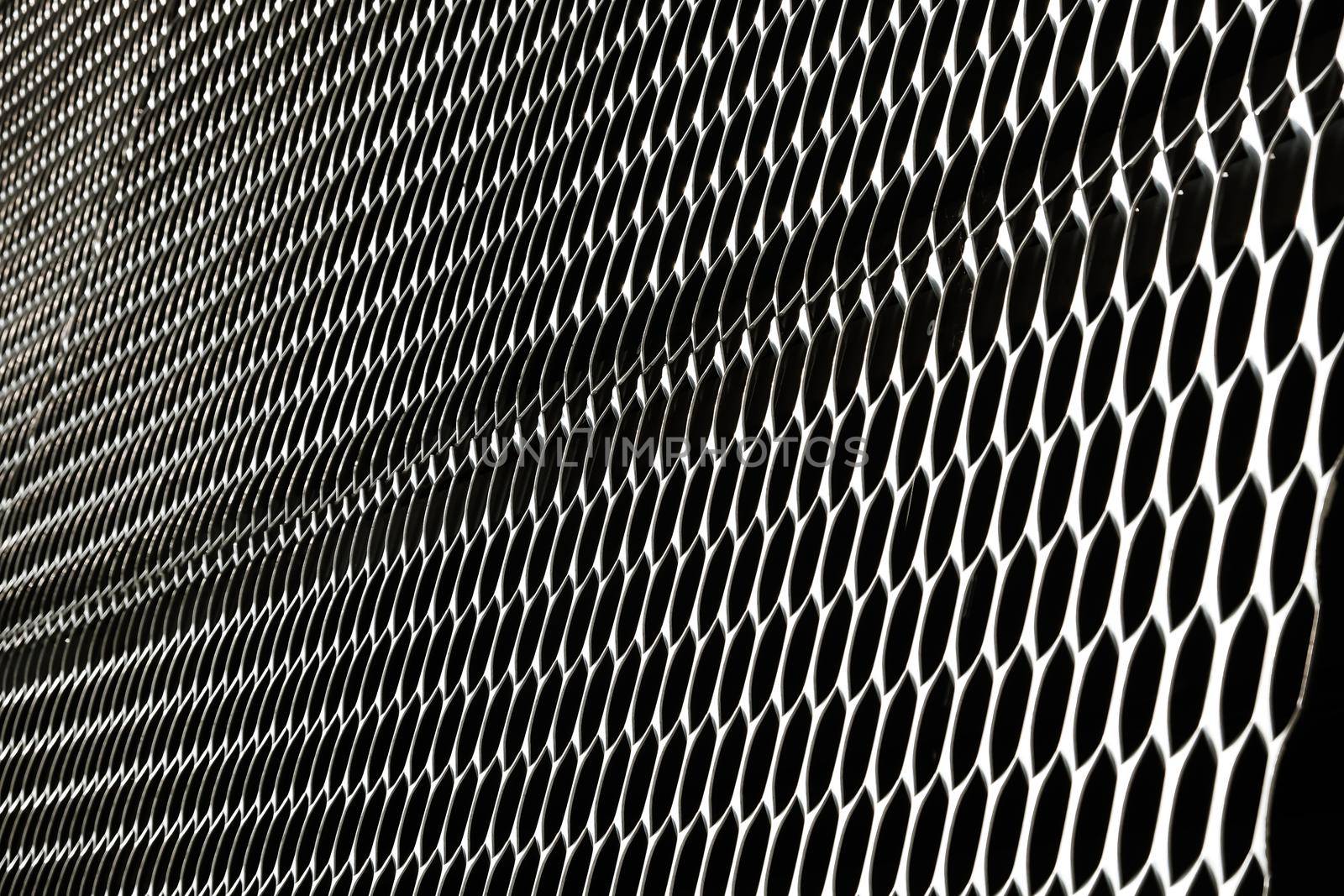closeup image of expanded metal for Decoration, architecture and building