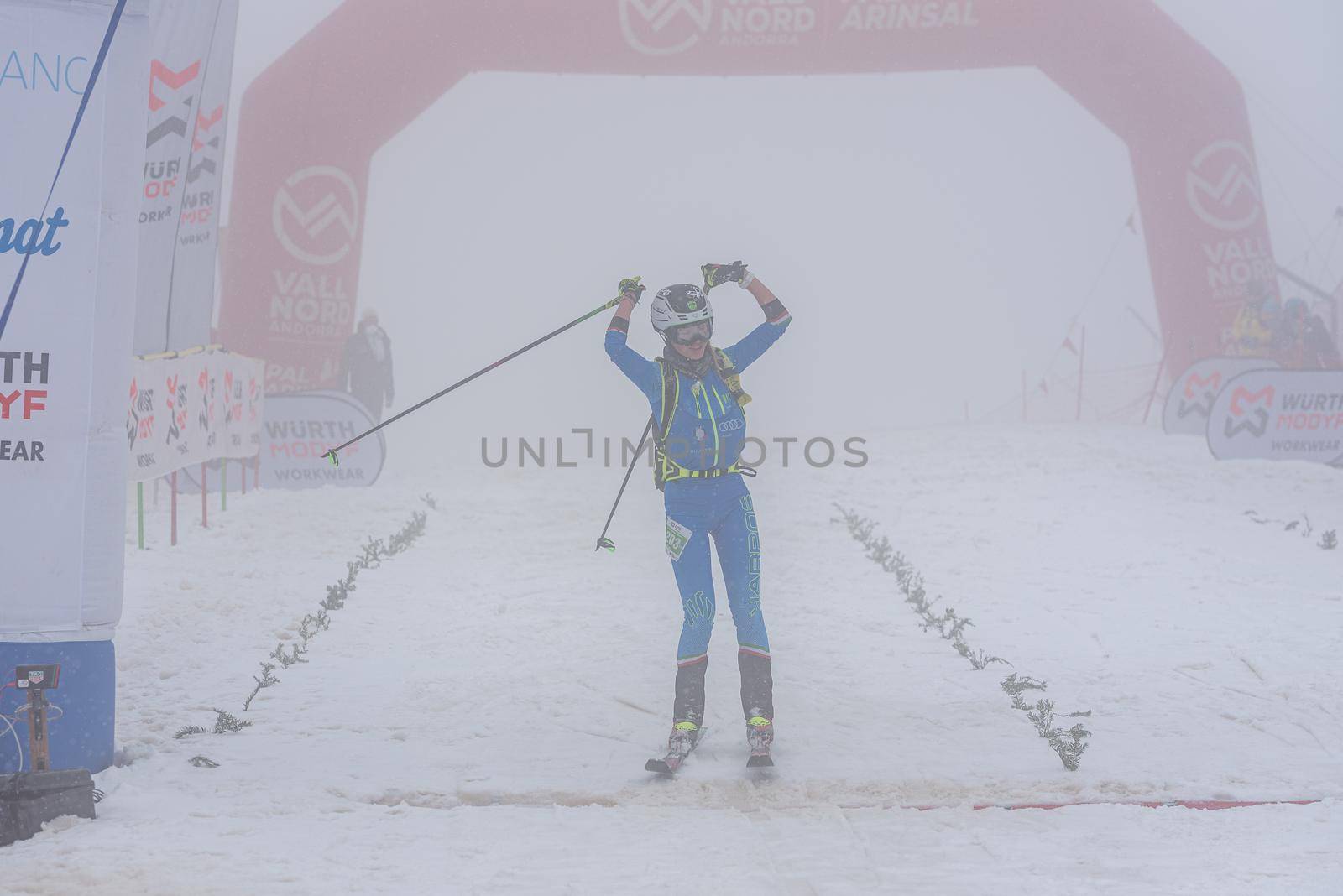 Arinsal, Andorra: 2021 March 6: DE SILVESTRO Alba ITA in ISMF WC Comapedrosa 2021 Andorra. Individual Race Woman