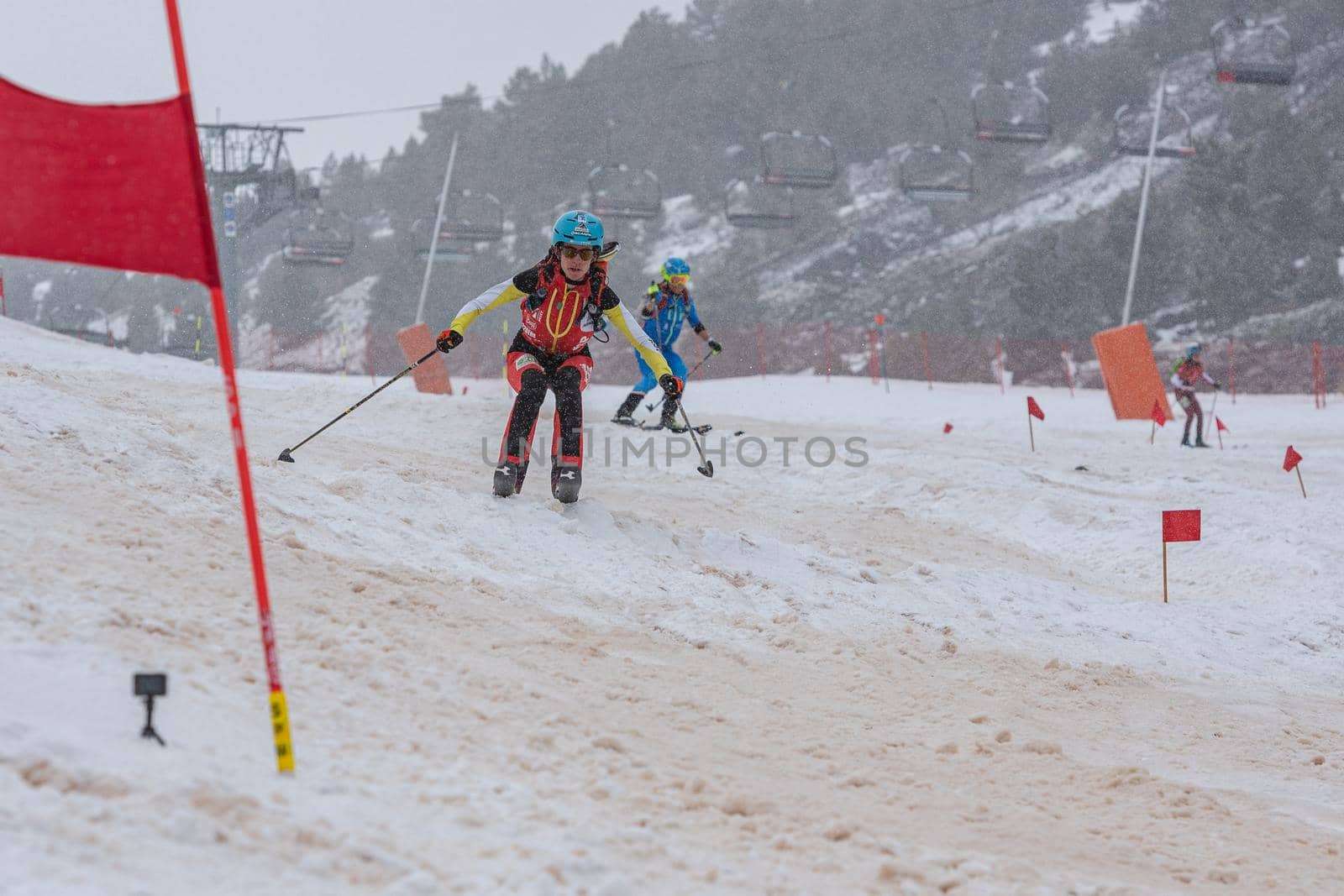 Arinsal, Andorra: 2021 March 6: GARCIA FARRES Marta ESP in ISMF WC Comapedrosa 2021 Andorra. Individual Race Woman