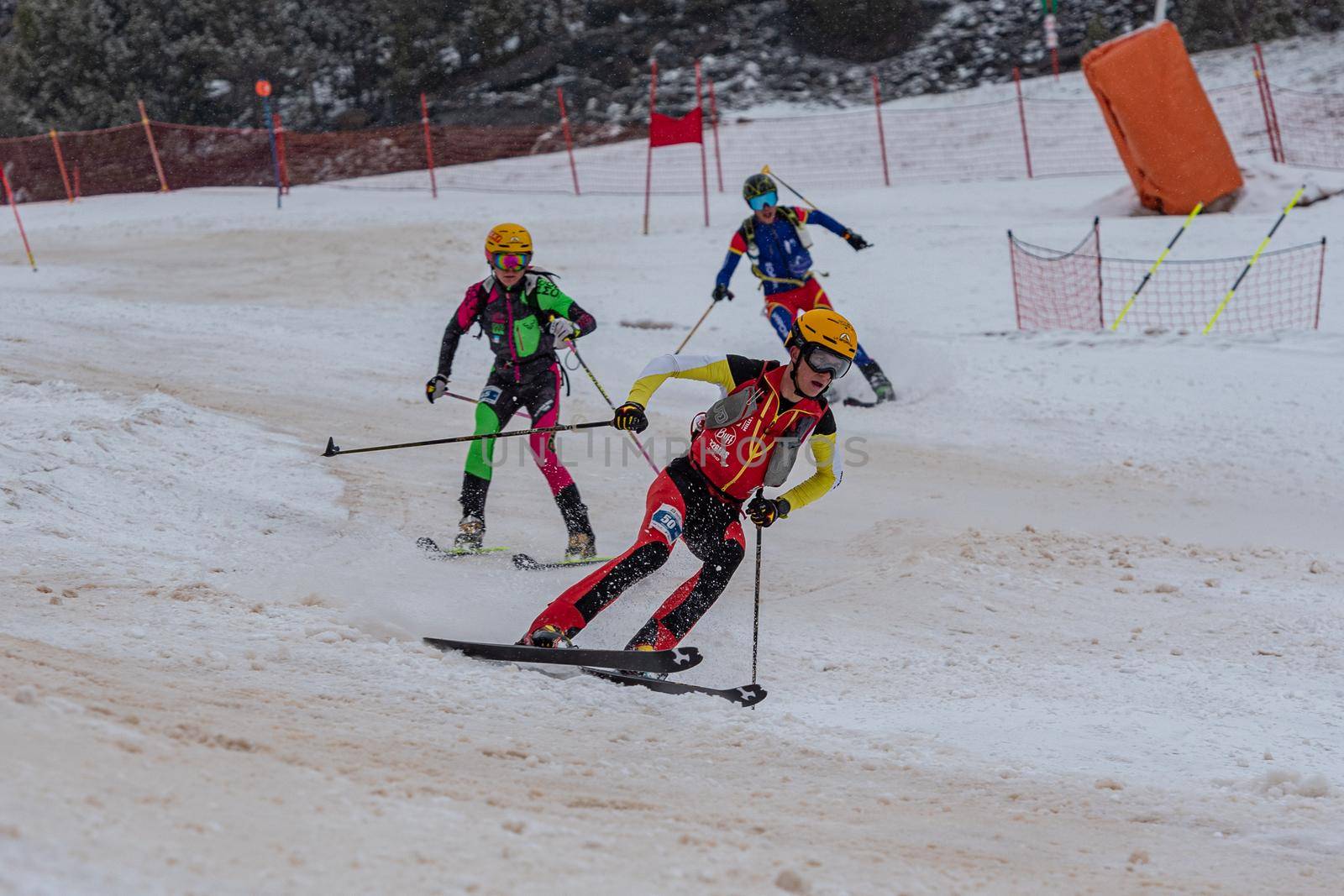 Arinsal, Andorra: 2021 March 6: BOSCACCI Michele in ISMF WC Comapedrosa 2021 Andorra. Individual Race