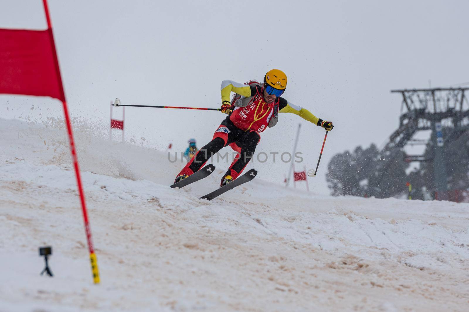 Arinsal, Andorra: 2021 March 6: BOSCACCI Michele in ISMF WC Comapedrosa 2021 Andorra. Individual Race