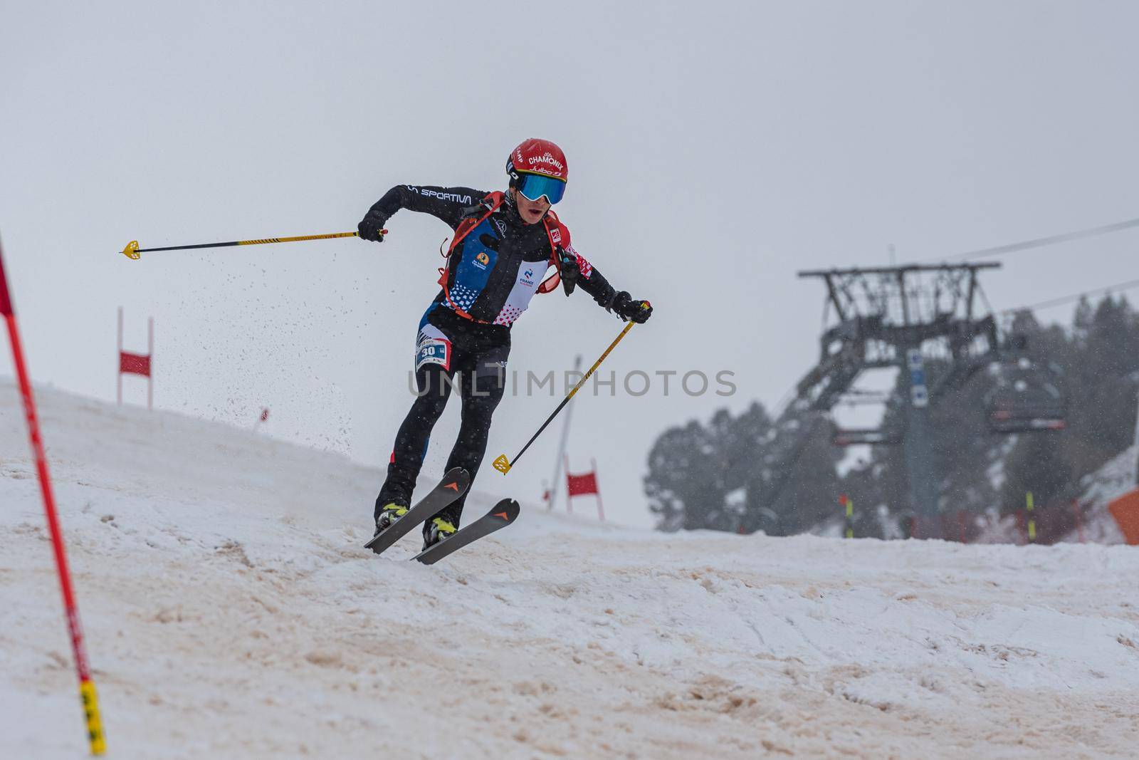 Arinsal, Andorra: 2021 March 6: BOSCACCI Michele in ISMF WC Comapedrosa 2021 Andorra. Individual Race
