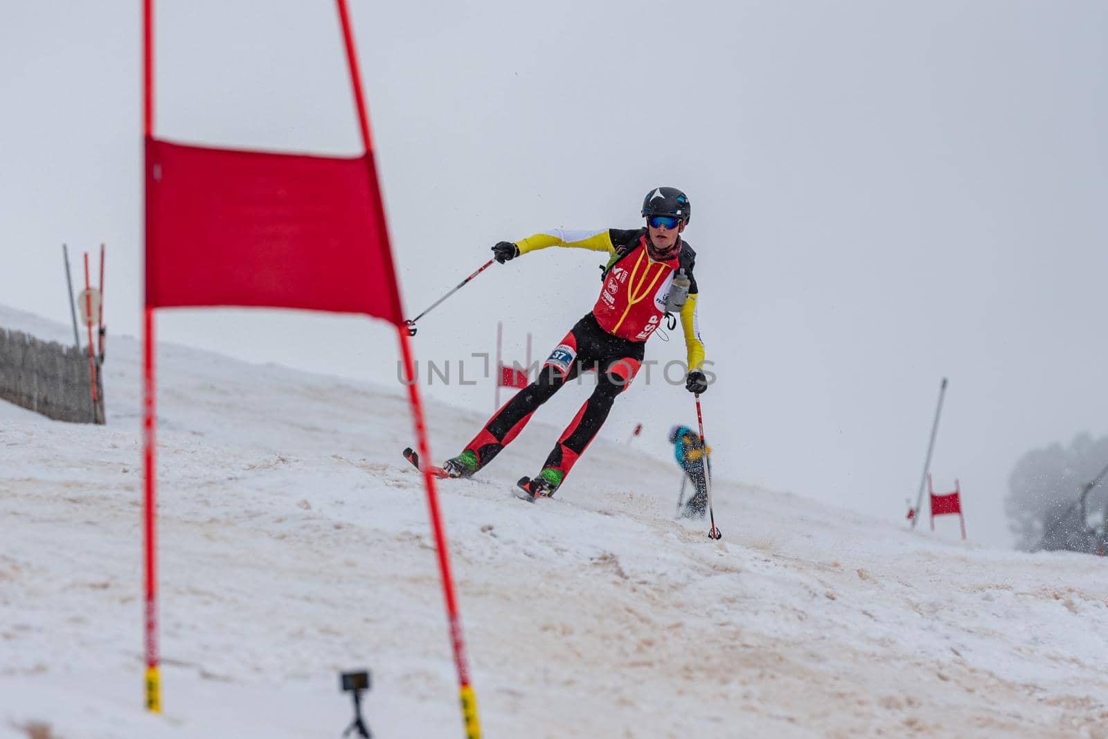 Arinsal, Andorra: 2021 March 6: COLL TURRA Pau ESP in ISMF WC Comapedrosa 2021 Andorra. Individual Race