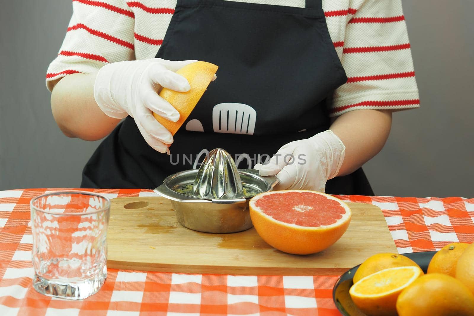 Food and drink. Freshly squeezed citrus juice, cooking. High quality photo