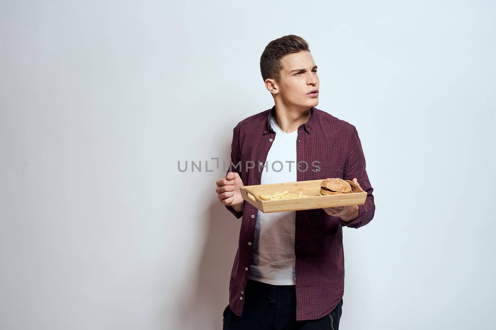 handsome man beer mug alcohol fun lifestyle light background. High quality photo