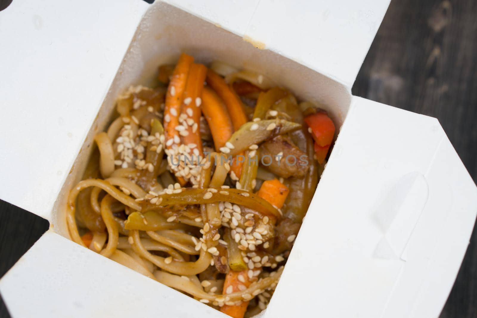 noodles wok japanese food sauce lunch meal restaurant. High quality photo