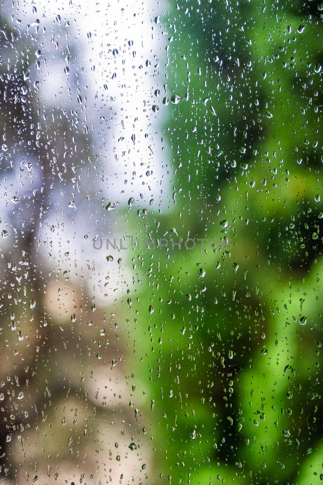 Water drops on window by Givaga