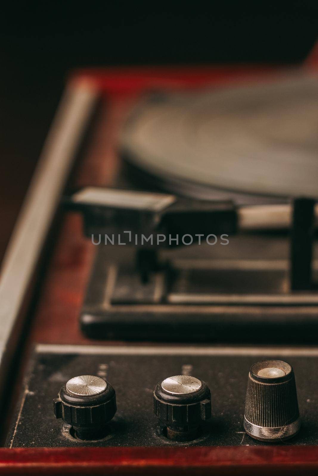 please retro gramophone music player classical style vinyl records by SHOTPRIME